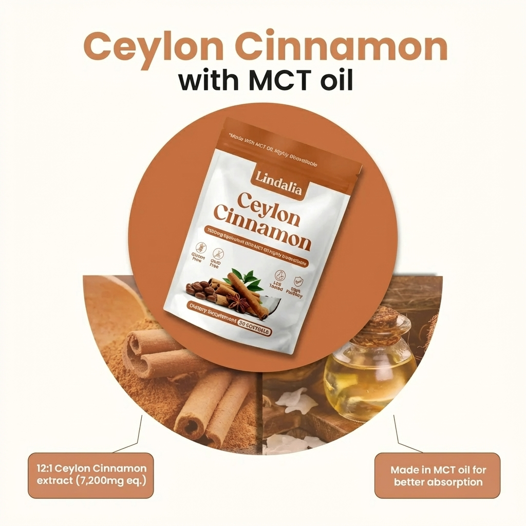 Ceylon-Zimt 7200mg mit MCT-Öl-Kapseln