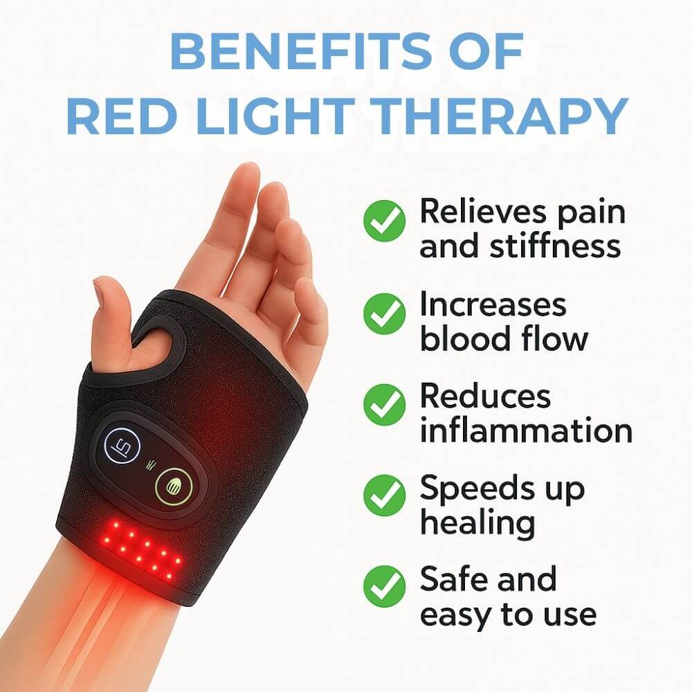 Rotlichttherapie-Handgelenk-Bandage