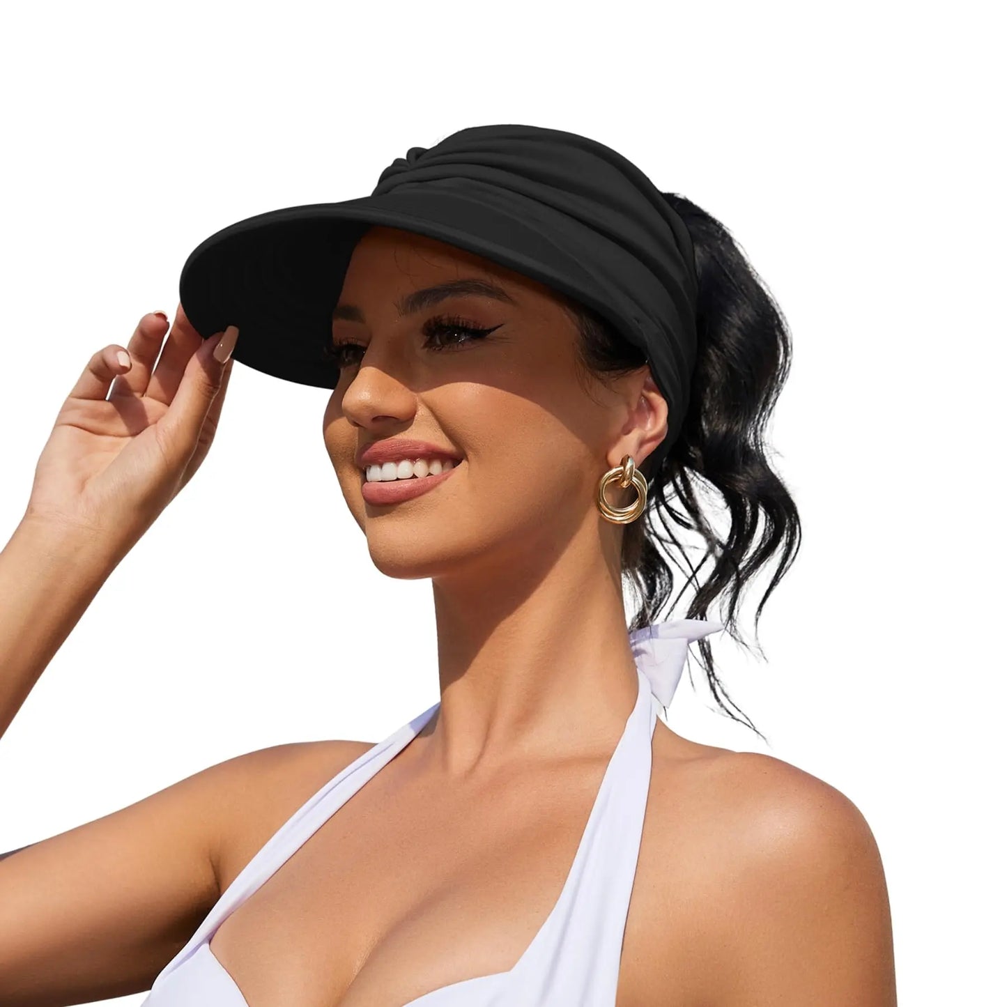 Women's UPF 50+ Sun Visor Hat