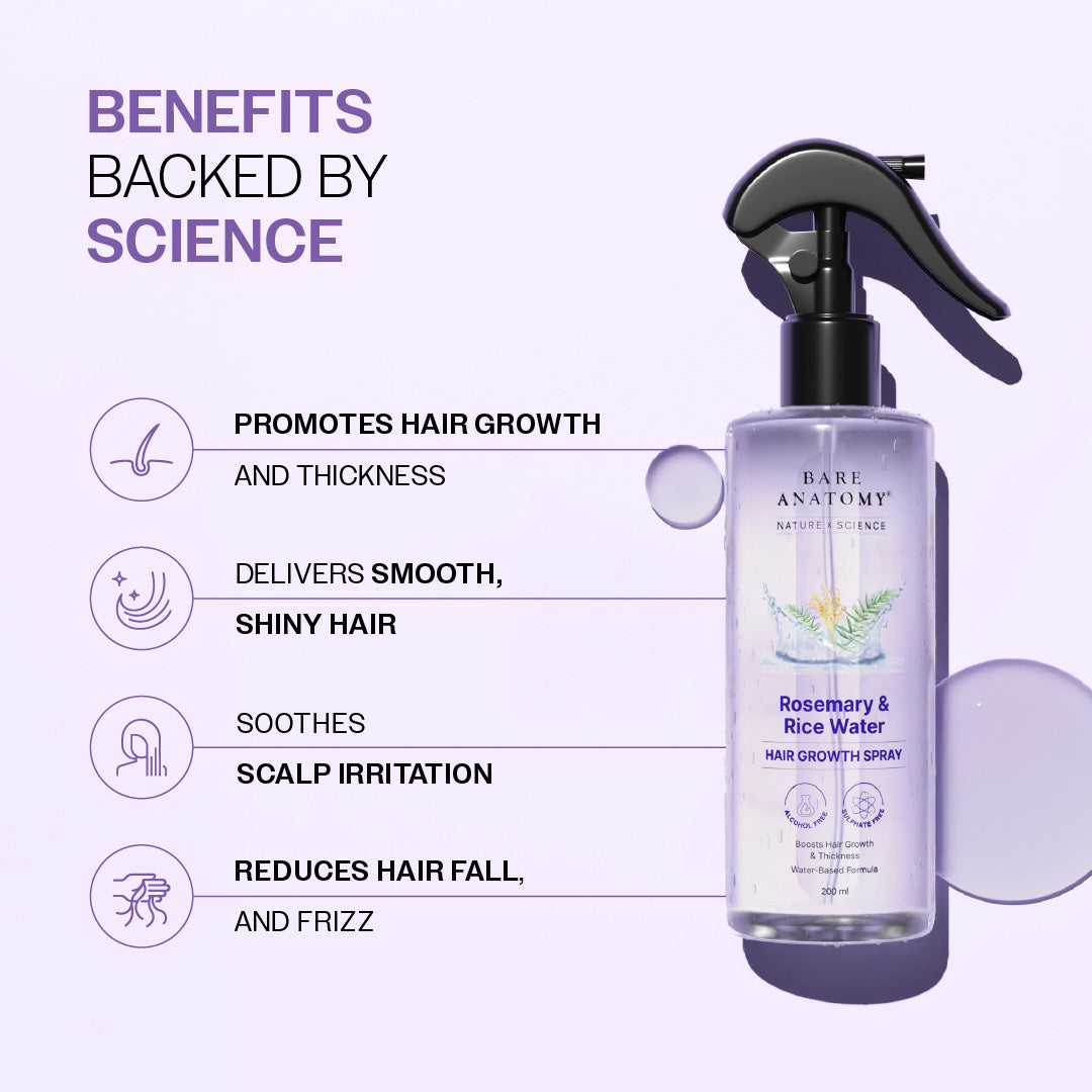 Lindalia Rosemary & Rice Water Hair Growth Spray