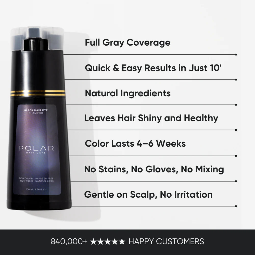 Shampoing Couverture Instantanee des Cheveux Blancs