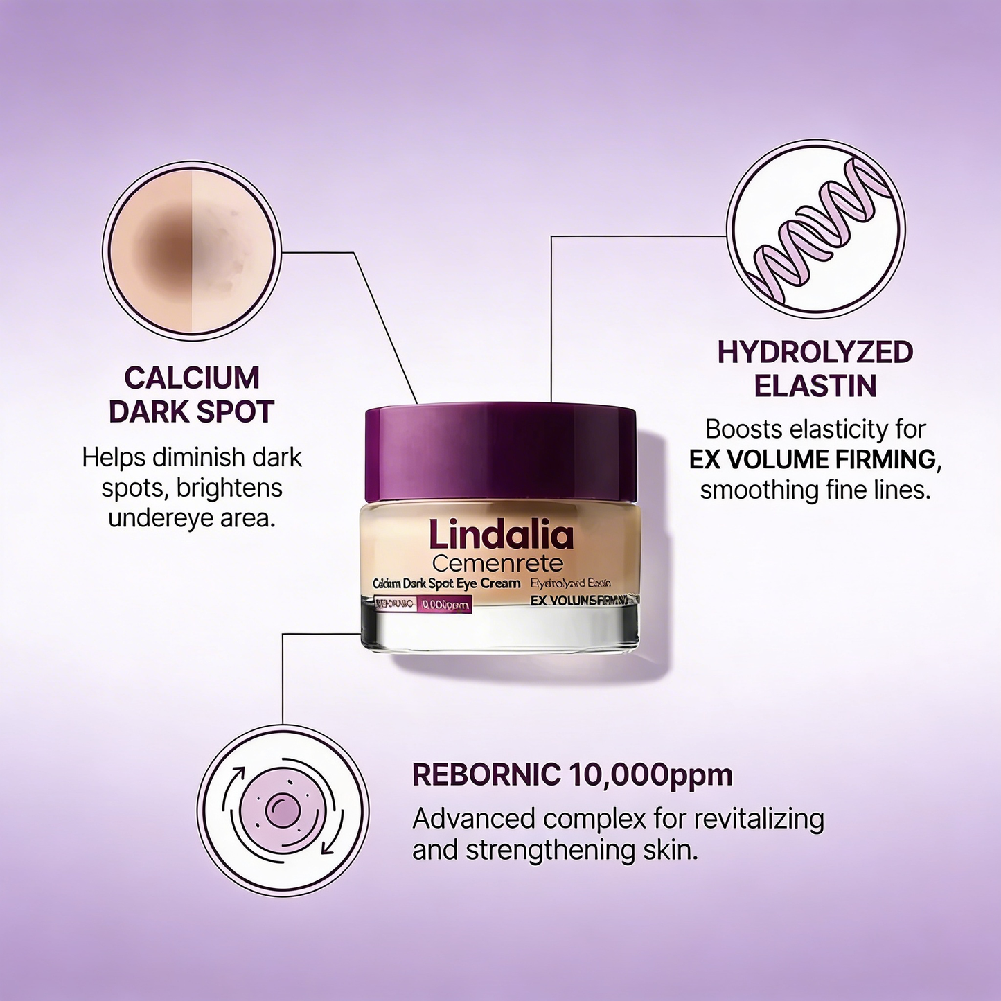 Calcium-Augencreme gegen Dunkle Flecken