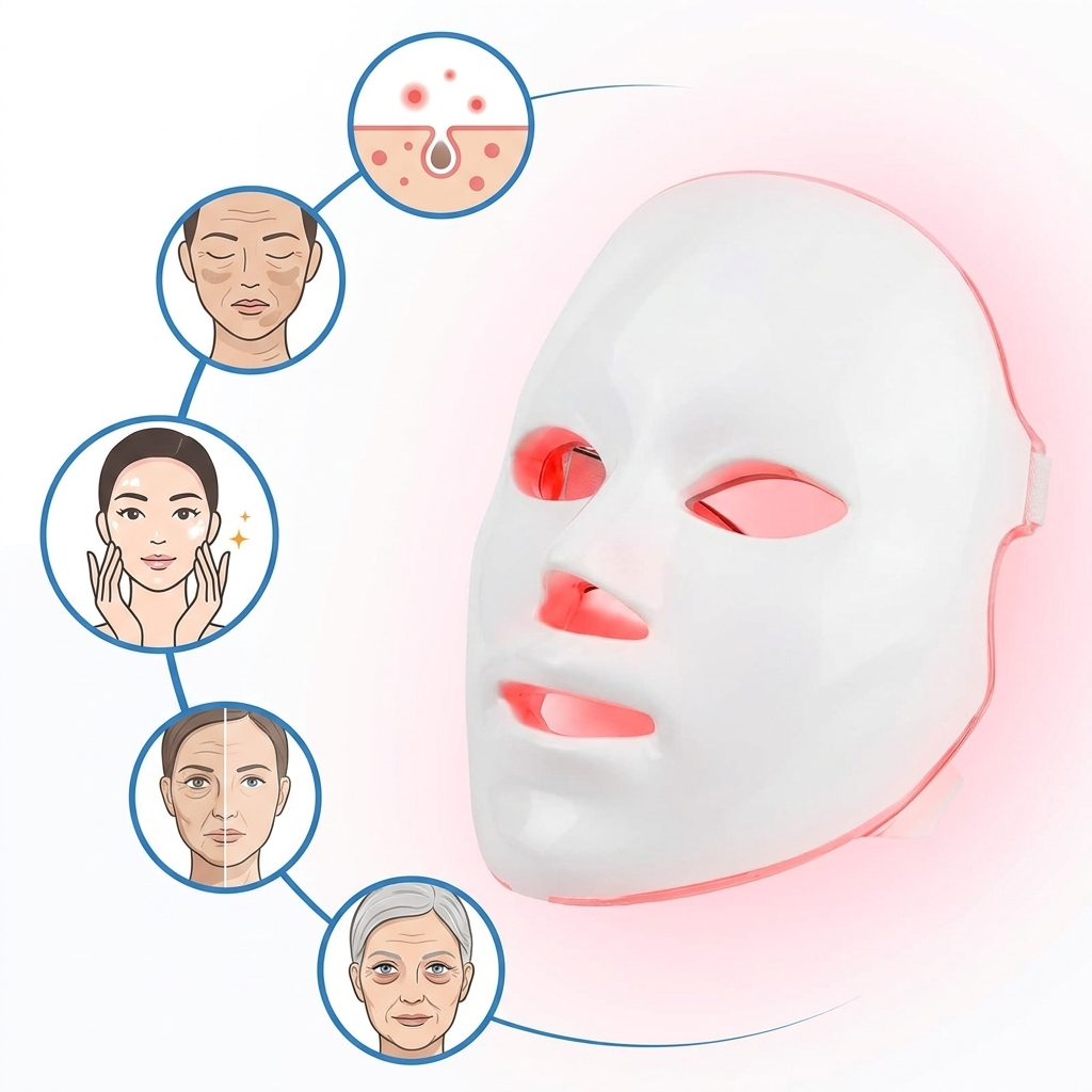 Masque LED Visage 7 Couleurs