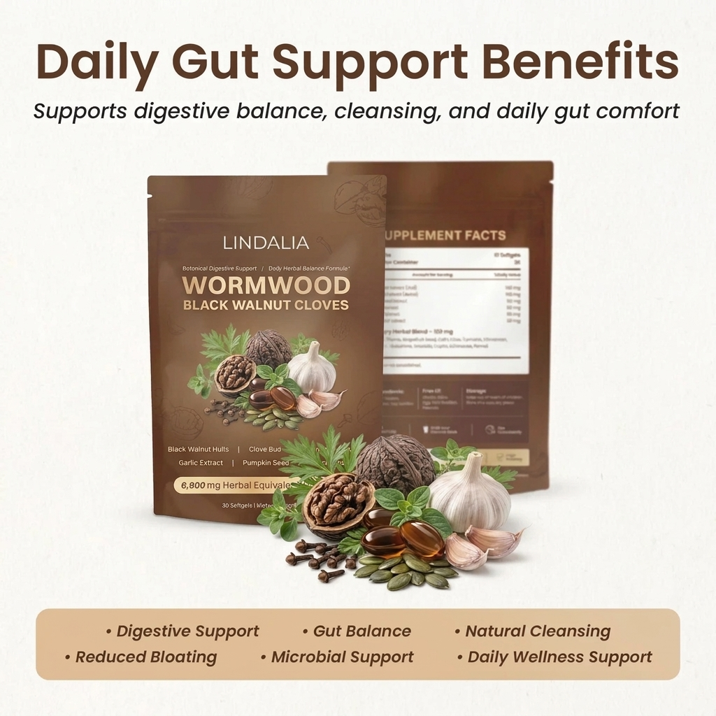 Wormwood Black Walnut & Cloves Softgels