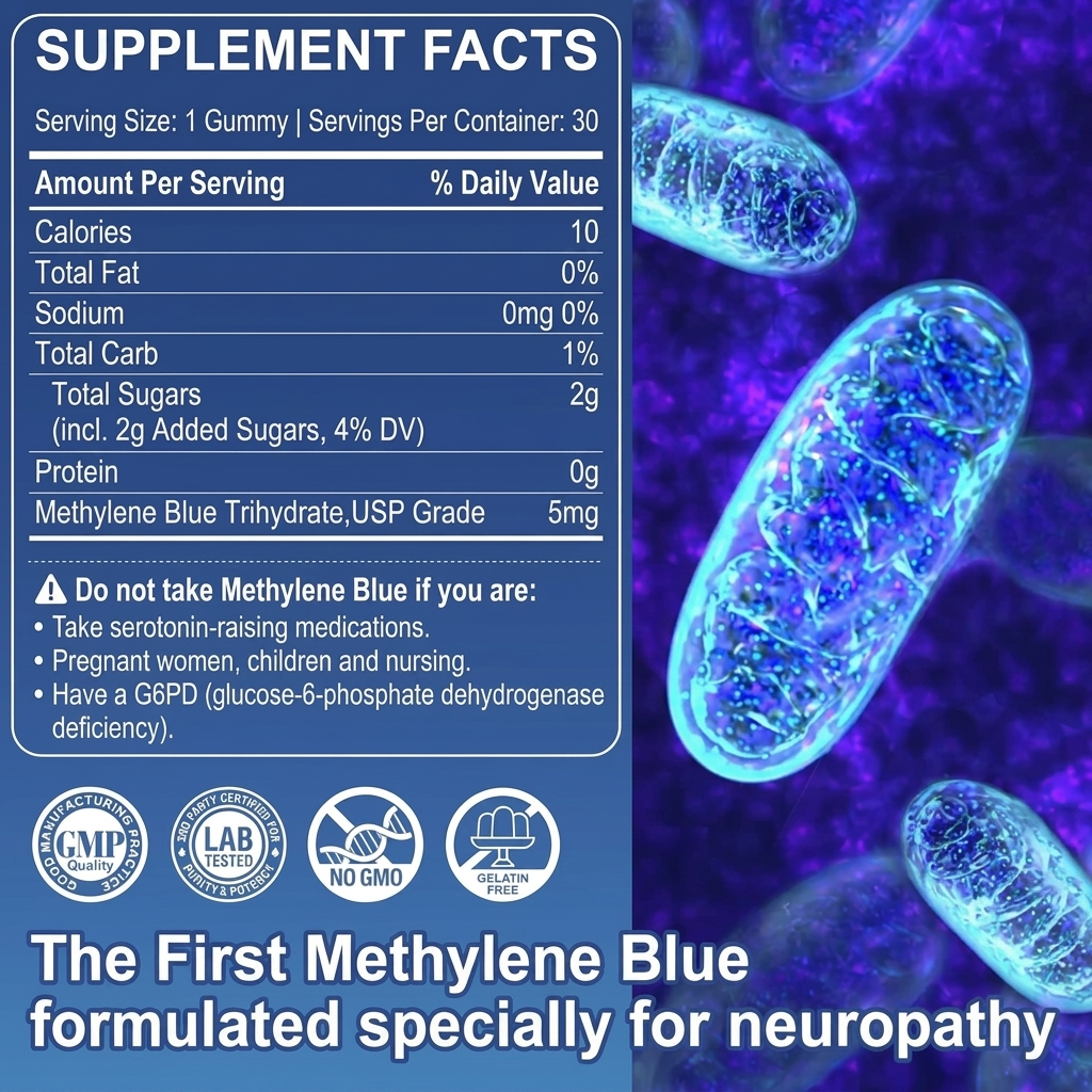 Methylene Blue Gummies - Nerve Support