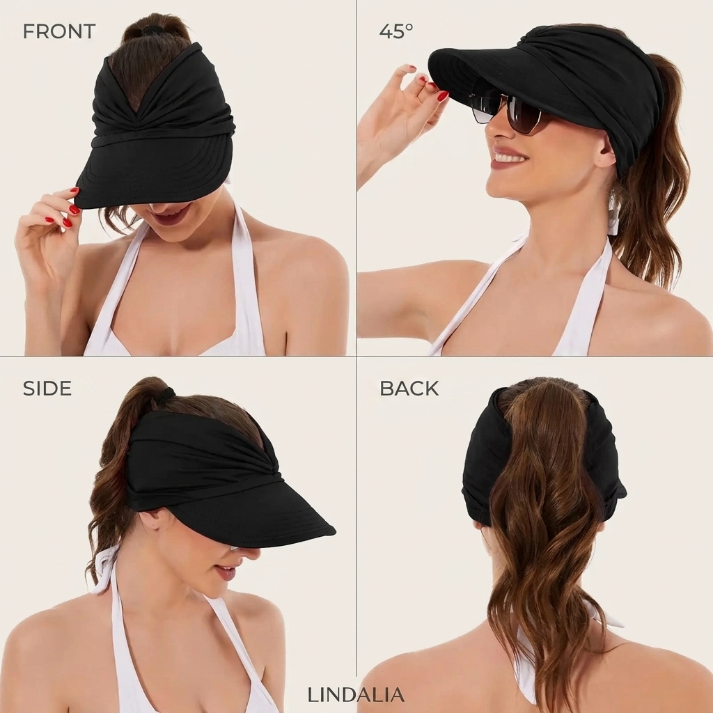 Women's UPF 50+ Sun Visor Hat