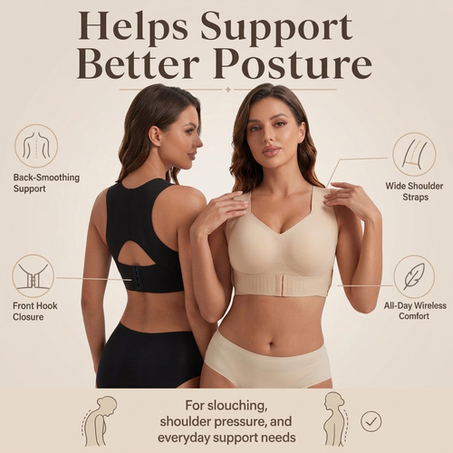 Lindalia Seamless Posture Push-Up Bra