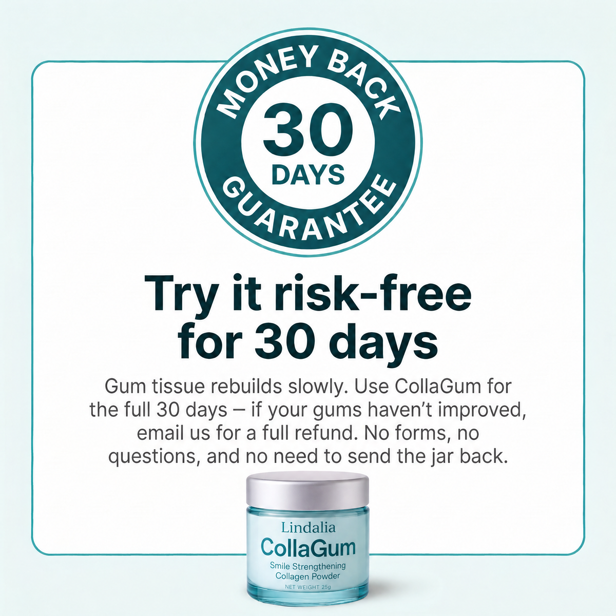 Lindalia CollaGum Gum Rebuild Collagen Powder