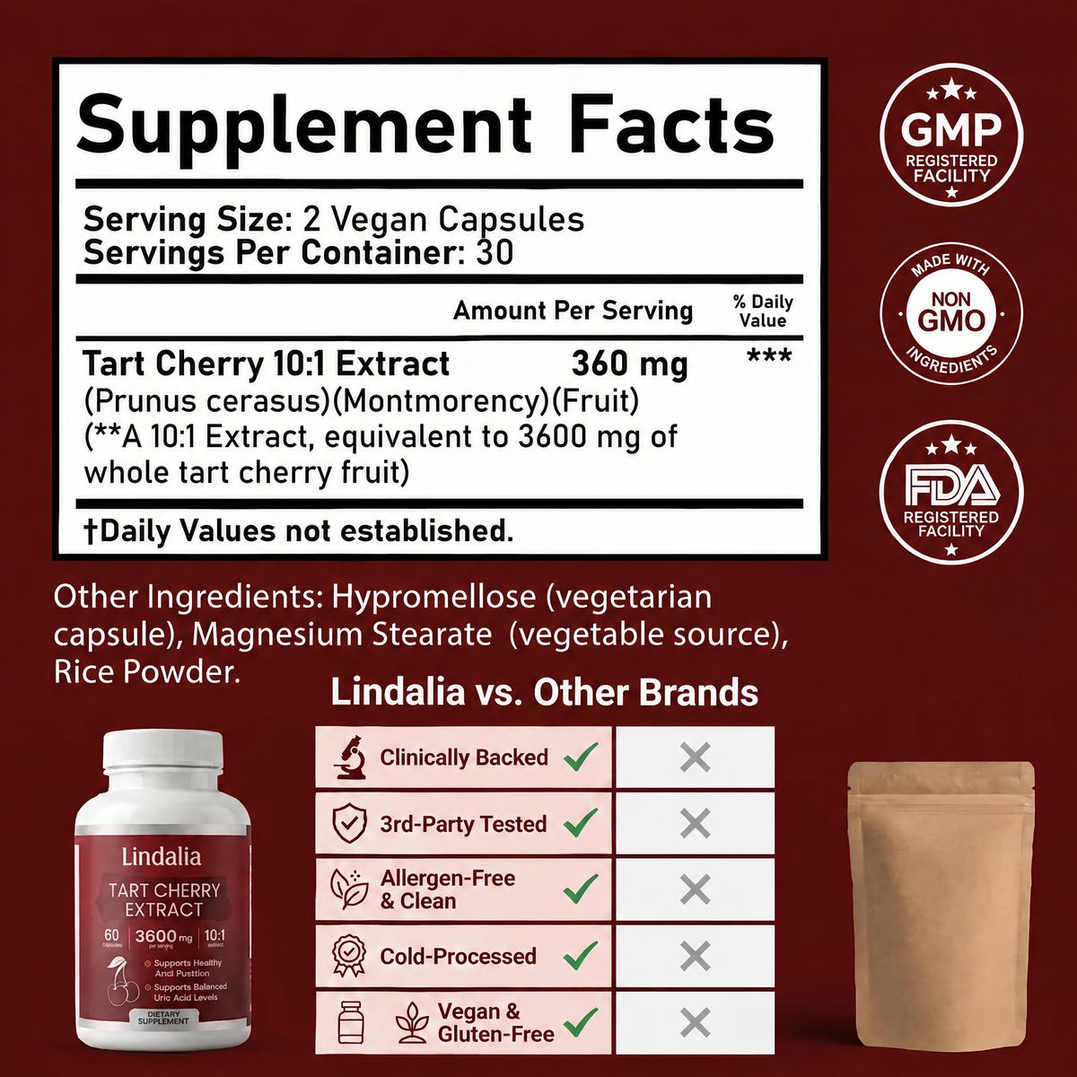 Lindalia Tart Cherry Extract