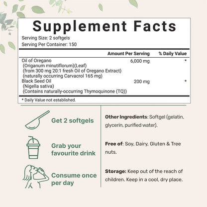 Softgels d'Huile d'Origan